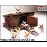 Village Chicken Coup w/Chickens FRONTLINE GAMES