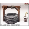 Village Well w/bucket 1 wooden crank FRONTLINE GAMES