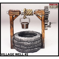Village Well w/bucket 2 metal crank FRONTLINE GAMES