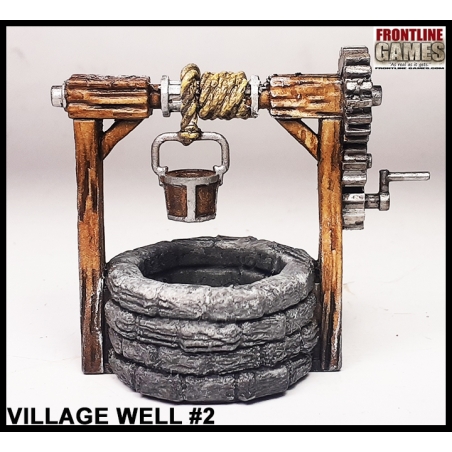Village Well w/bucket 2 metal crank FRONTLINE GAMES