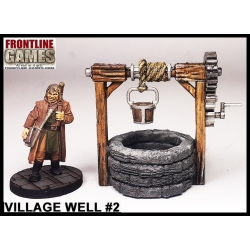 Village Well w/bucket 2 metal crank FRONTLINE GAMES