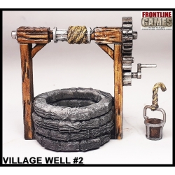 Village Well w/bucket 2 metal crank FRONTLINE GAMES