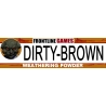 Dirty-Brown WEATHERING POWDER FRONTLINE GAMES