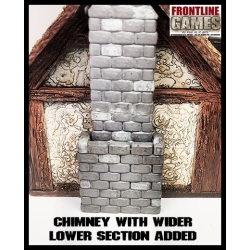 Chimney/Fireplace Set P1 for Standard Half Timbered Village Houses FRONTLINE GAMES