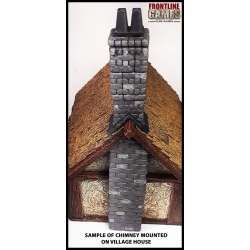 Chimney/Fireplace Set P1 for Standard Half Timbered Village Houses FRONTLINE GAMES