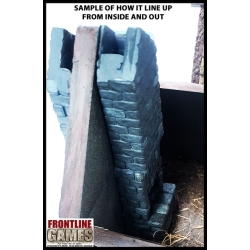 Chimney/Fireplace Set P1 for Standard Half Timbered Village Houses FRONTLINE GAMES