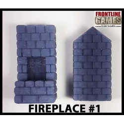 Chimney/Fireplace Set P1 for Standard Half Timbered Village Houses FRONTLINE GAMES