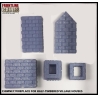 Chimney/Fireplace Set P1 for Standard Half Timbered Village Houses FRONTLINE GAMES