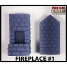 Chimney/Fireplace Set P2 for Half Timbered Village Inn & Tavern FRONTLINE GAMES