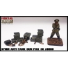 37mm Anti-Tank Gun PaK Ammo Set 28mm WWII FRONTLINE GAMES