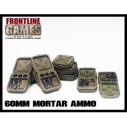60mm Mortar Ammo Set 28mm WWII FRONTLINE GAMES