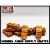Wooden Ammo/Supply Crates Set 28mm WWII FRONTLINE GAMES