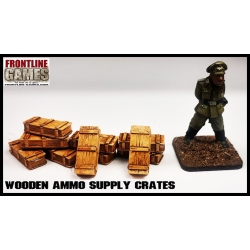 Wooden Ammo/Supply Crates Set 28mm WWII FRONTLINE GAMES