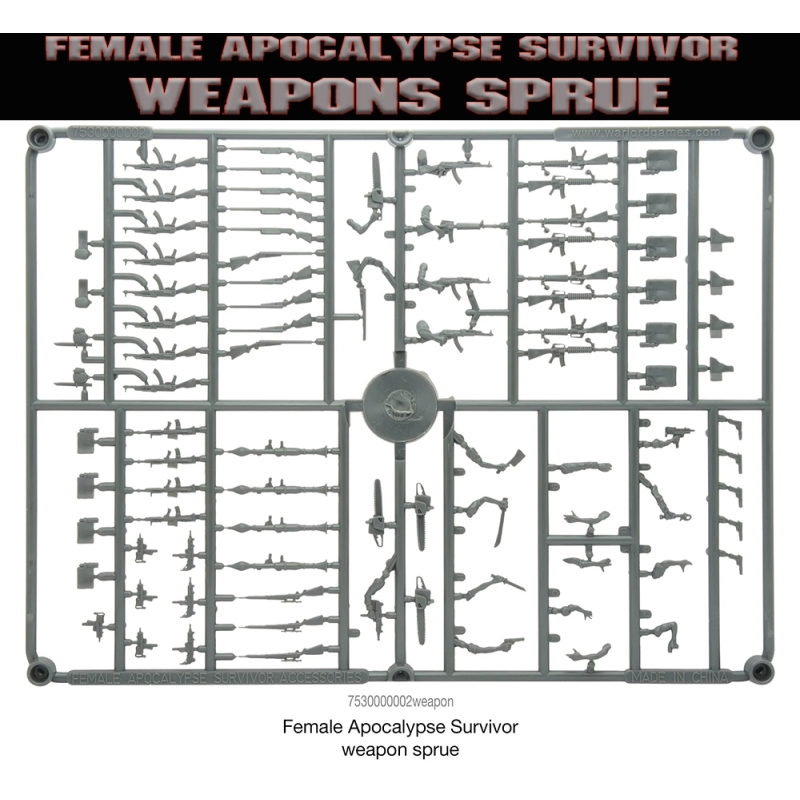 Female Apocalypse Weapons Sprue WARGAMES FACTORY WARLORD GAMES