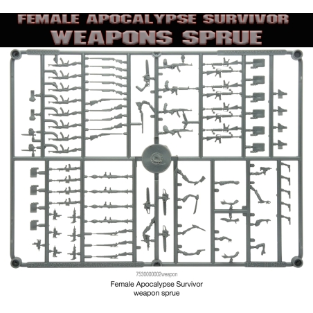Female Apocalypse Weapons Sprue WARGAMES FACTORY WARLORD GAMES