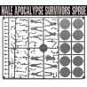 Male Apocalypse Survivors Sprue (10) WARGAMES FACTORY WARLORD GAMES