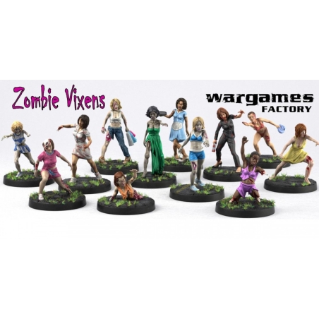 Zombie Vixens (10 + 1) Sprue WARGAMES FACTORY WARLORD GAMES