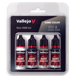 Silver NMM Paint Set (4 x 18ml bottles) Game Color VALLEJO