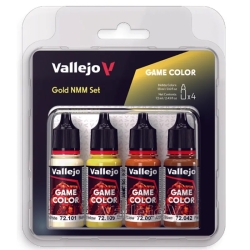 Gold NMM Paint Set (4 x 18ml bottles) Game Color VALLEJO