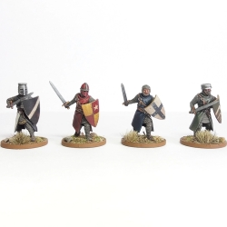 Foot Knights (1150-1320) Sprue (6) 28mm BARONS WAR WARGAMES ATLANTIC