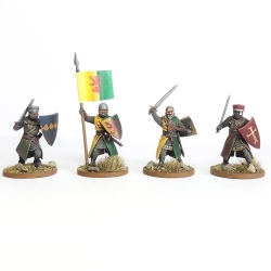 Foot Knights (1150-1320) Sprue (6) 28mm BARONS WAR WARGAMES ATLANTIC