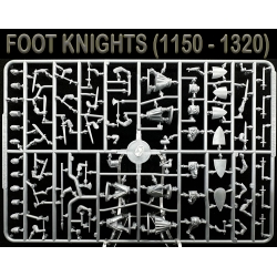 Foot Knights (1150-1320) Sprue (6) 28mm BARONS WAR WARGAMES ATLANTIC