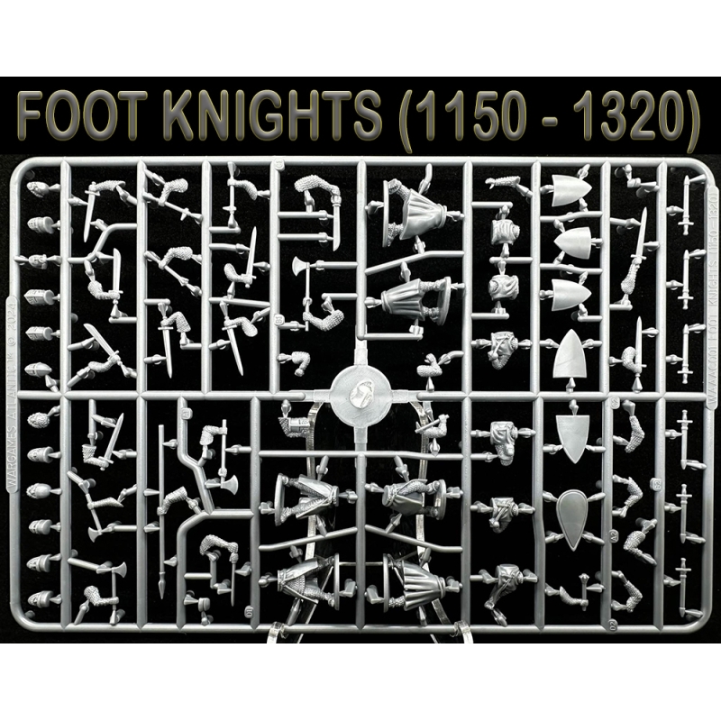 Foot Knights (1150-1320) Sprue (6) 28mm BARONS WAR WARGAMES ATLANTIC