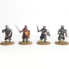 Foot Knights (1150-1320) Boxed Set (24) 28mm BARONS WAR WARGAMES ATLANTIC