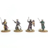 Foot Knights (1150-1320) Boxed Set (24) 28mm BARONS WAR WARGAMES ATLANTIC