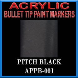 PITCH BLACK - Acrylic Paint Pens Bullet-point FRONTLINE GAMES