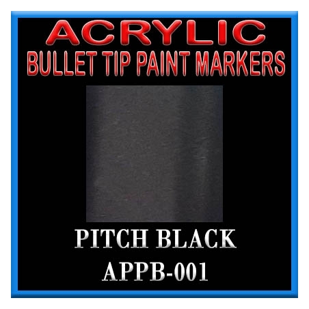 PITCH BLACK - Acrylic Paint Pens Bullet-point FRONTLINE GAMES
