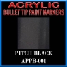 PITCH BLACK - Acrylic Paint Pens Bullet-point FRONTLINE GAMES
