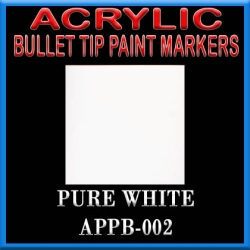PURE WHITE - Acrylic Paint Pens Bullet-point FRONTLINE GAMES