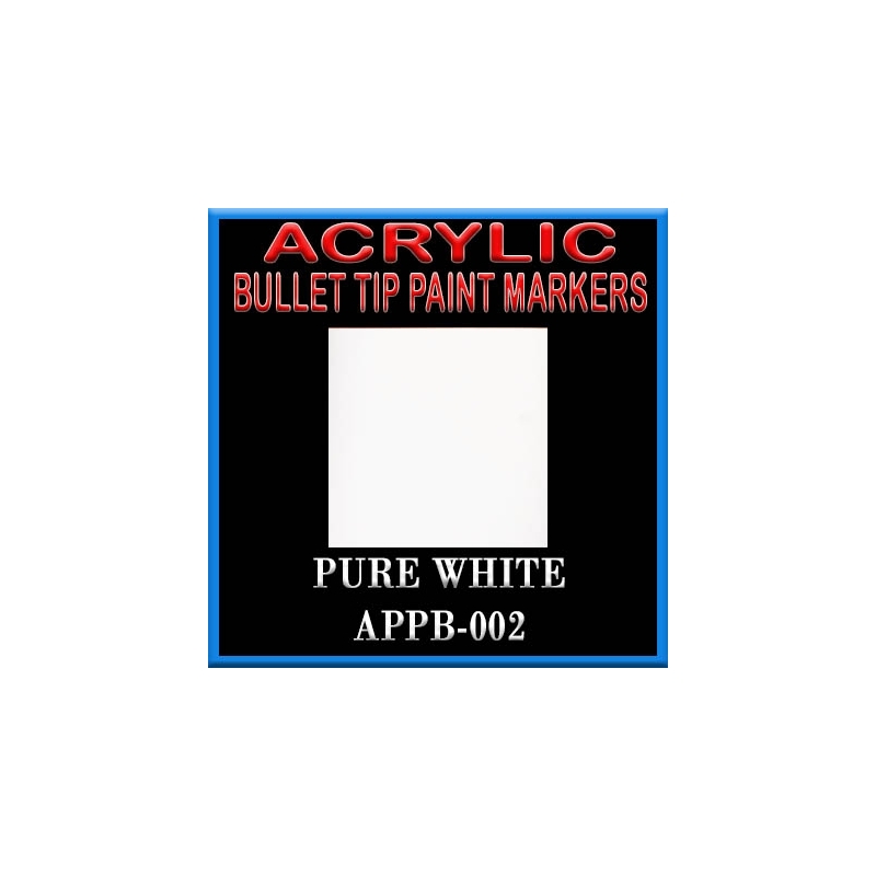 PURE WHITE - Acrylic Paint Pens Bullet-point FRONTLINE GAMES