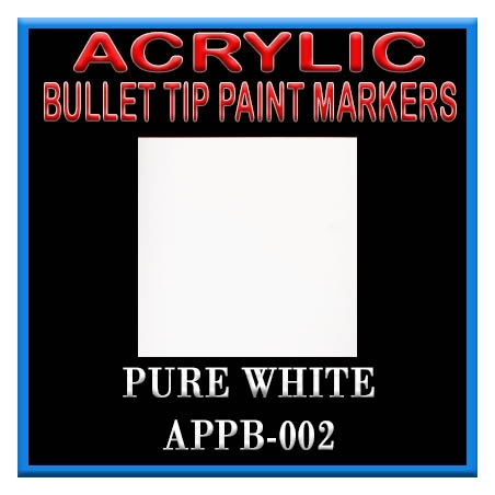 PURE WHITE - Acrylic Paint Pens Bullet-point FRONTLINE GAMES