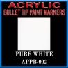 PURE WHITE - Acrylic Paint Pens Bullet-point FRONTLINE GAMES