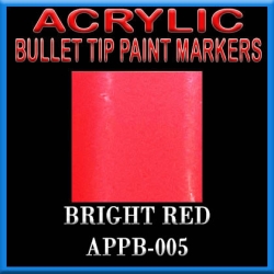 BRIGHT RED - Acrylic Paint Pens Bullet-point FRONTLINE GAMES
