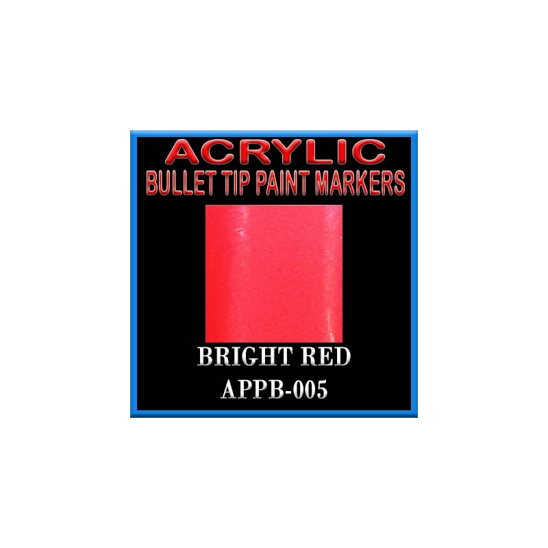 BRIGHT RED - Acrylic Paint Pens Bullet-point FRONTLINE GAMES