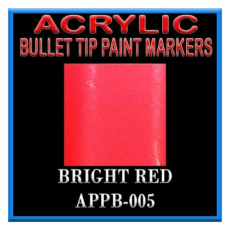 BRIGHT RED - Acrylic Paint Pens Bullet-point FRONTLINE GAMES