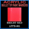 BRIGHT RED - Acrylic Paint Pens Bullet-point FRONTLINE GAMES