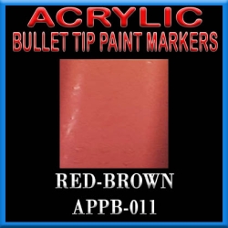 RED BROWN - Acrylic Paint Pens Bullet-point FRONTLINE GAMES