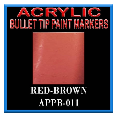 RED BROWN - Acrylic Paint Pens Bullet-point FRONTLINE GAMES