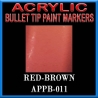 RED BROWN - Acrylic Paint Pens Bullet-point FRONTLINE GAMES
