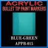 BLUE GREEN - Acrylic Paint Pens Bullet-point FRONTLINE GAMES
