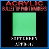 SOFT GREEN - Acrylic Paint Pens Bullet-point FRONTLINE GAMES