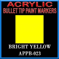 BRIGHT YELLOW - Acrylic Paint Pens Bullet-point FRONTLINE GAMES