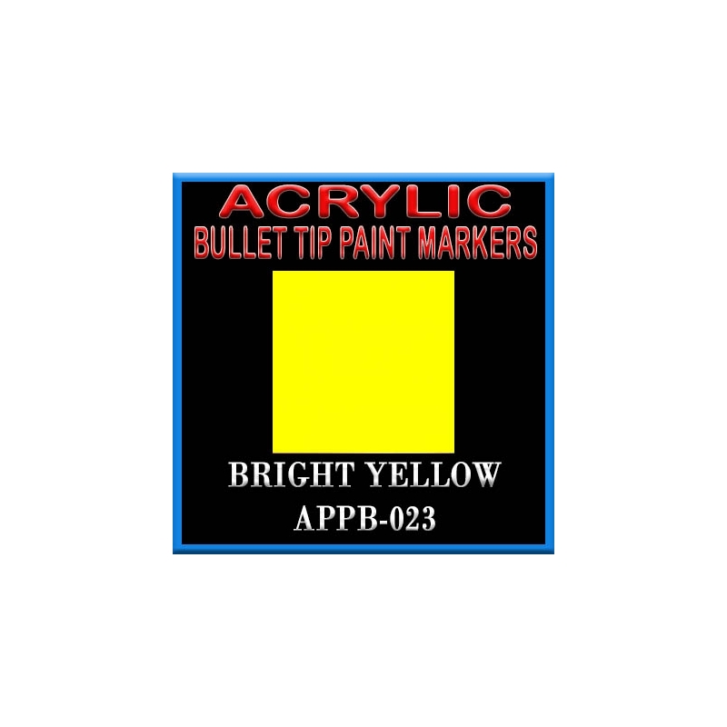 BRIGHT YELLOW - Acrylic Paint Pens Bullet-point FRONTLINE GAMES