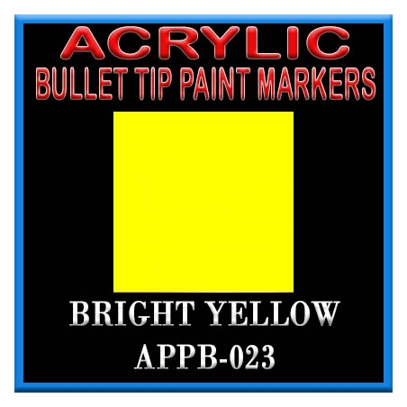 BRIGHT YELLOW - Acrylic Paint Pens Bullet-point FRONTLINE GAMES