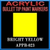 BRIGHT YELLOW - Acrylic Paint Pens Bullet-point FRONTLINE GAMES