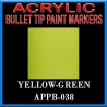 YELLOW GREEN - Acrylic Paint Pens Bullet-point FRONTLINE GAMES